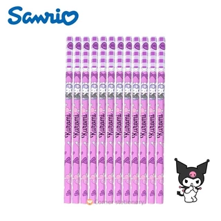 ดินสอไม้ HB 12 แท่ง ลายลิขสิทธิ์แท้ Sanrio ลาย Kuromi Spider Melody Pony เมโลดี้ คุโรมิ 1 กล่อง