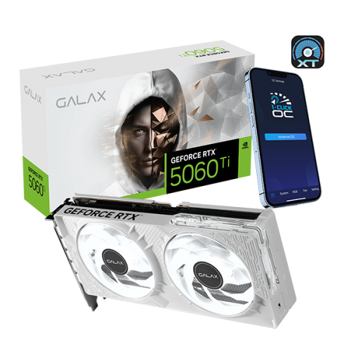 VGA(การ์ดจอ) GALAX GeForce RTX 5060 Ti 1-Click OC White 8GB GDDR7