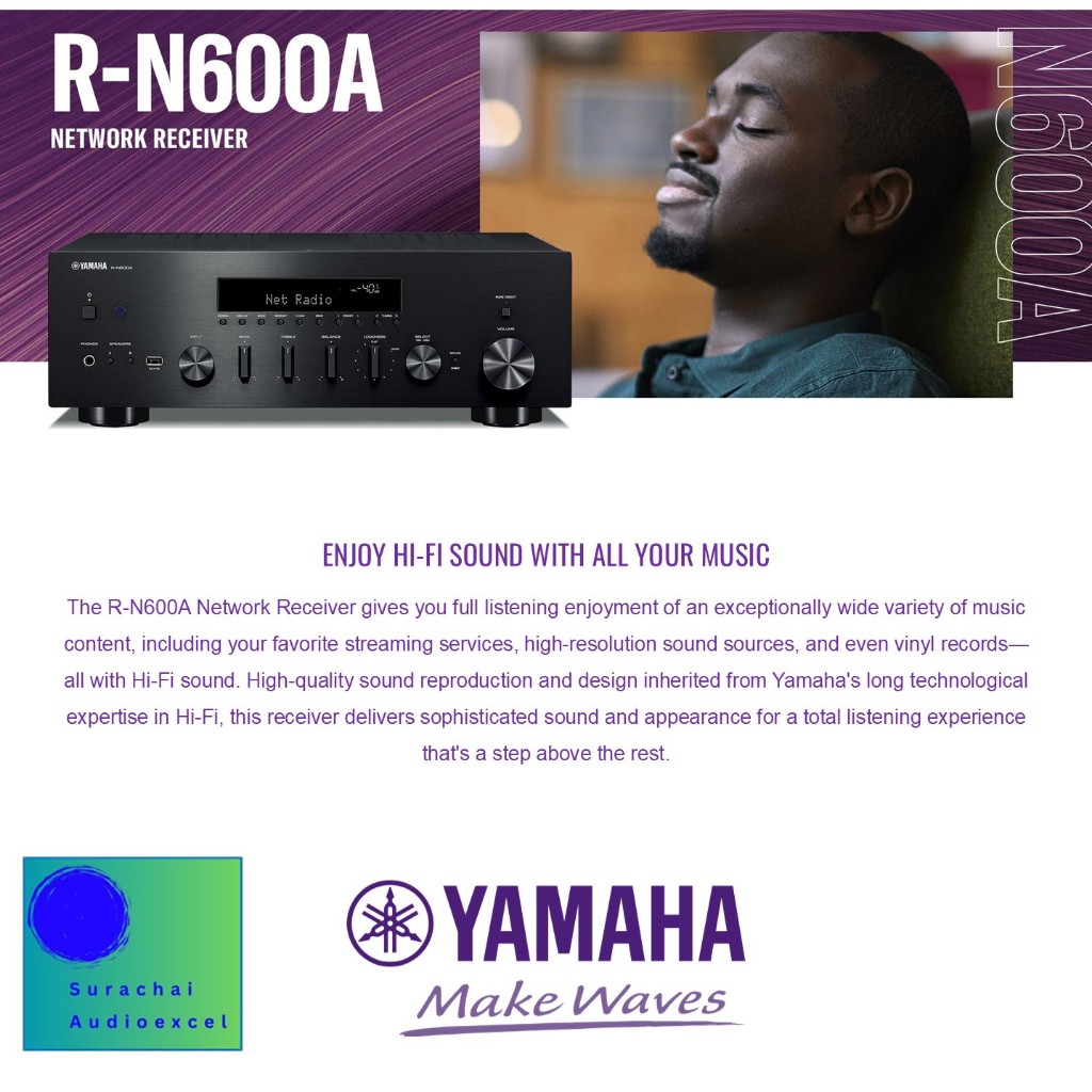 Yamaha R-N600A (Silver) Network Receiver Integrated Amp