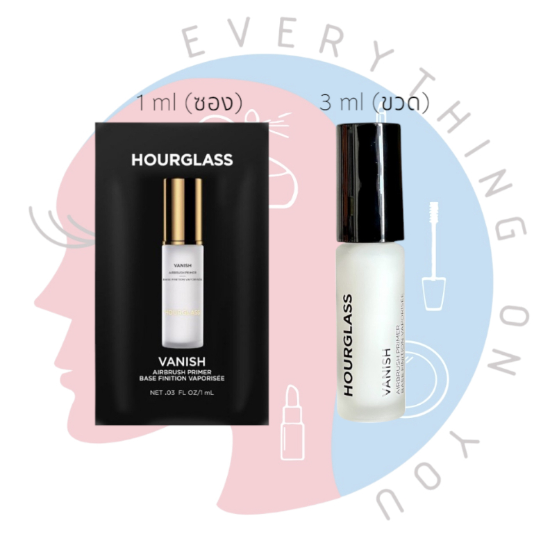 [พร้อมส่ง] *ขนาดทดลอง* Hourglass Vanish Airbrush Primer / Veil Mineral Primer / illusion Moisturizing Primer