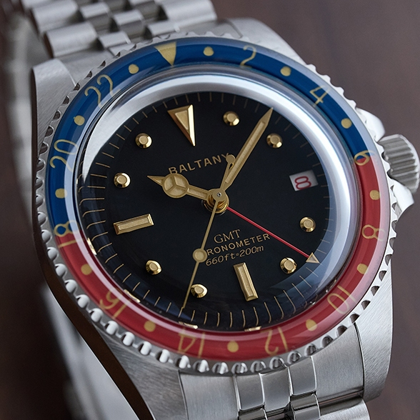 [Pre-order][ออโต้] Baltany S6074 1957s GMT Master 39MM GL AR Dome Sapphire NH34 200M