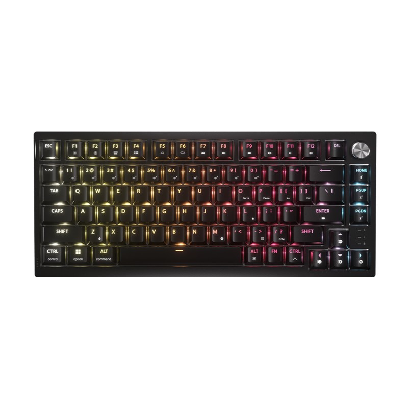 คีย์บอร์ดไร้สาย CORSAIR K65 PLUS WIRELESS KEYBOARD CORSAIR MLX TACTILE SWITCH RGB EN - BLACK (CH-91D