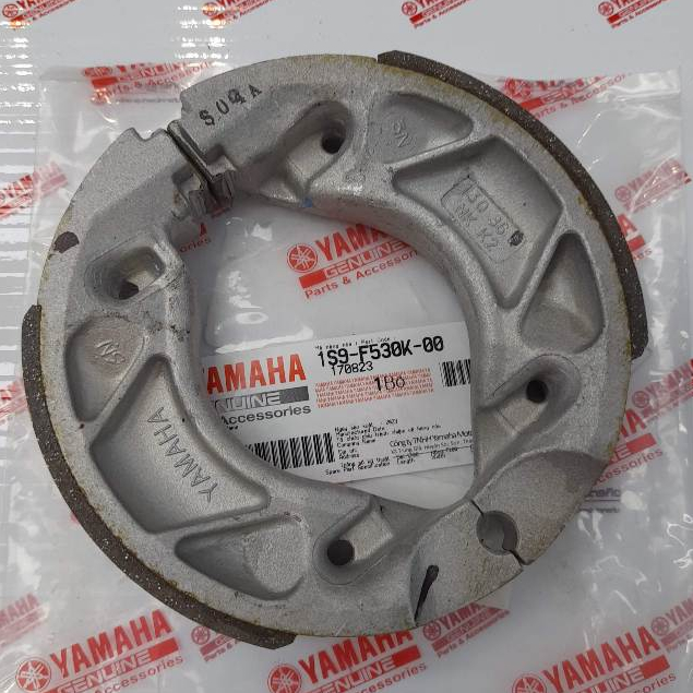 1S9F530K00 ผ้าดรัมเบรคหลัง Spark-115i Finn PG-1 แท้ YAMAHA ผ้าเบรค 1S9-F530K-00