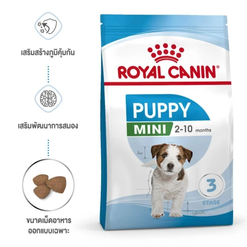 Royal canin Mini Puppy อาหารลูกสุนัข ขนาดเล็ก อายุ 2-10 เดือน 800 กรัม