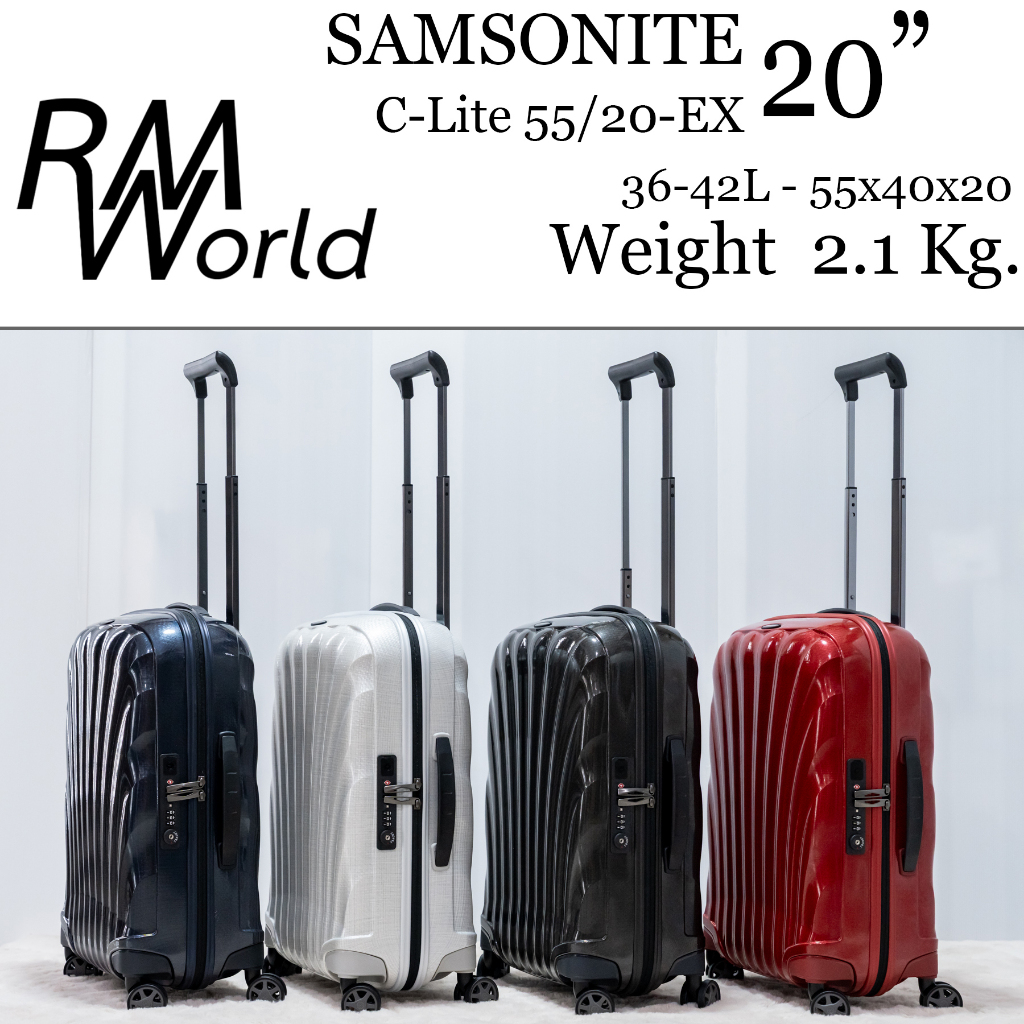 SAMSONITE C-LITE SPINNER 55/20" Ex กระเป๋าเดินทางล้อลากแซมโซไนท์