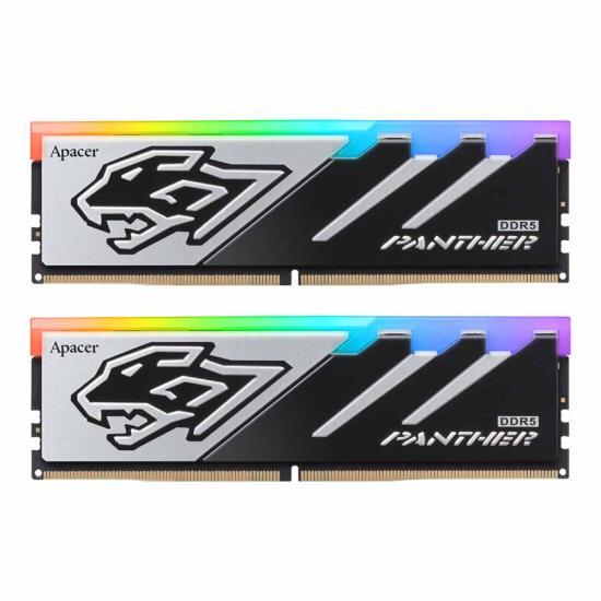 32GB (16GBx2) DDR5 6000MHz RAM (แรมพีซี) APACER PANTHER RGB DDR5 (AH5U32G60C5129BAA-2)