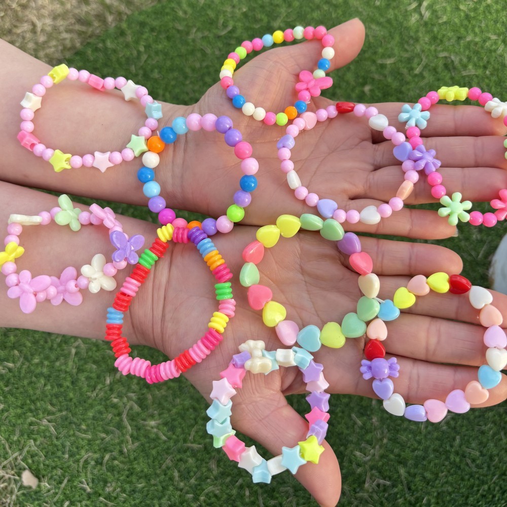 🔥ส่งในไทย🔥สร้อยข้อมือ กำไลข้อมือ ข้อมือลูกปัด สร้อยลูกปัด ของเล่นเด็ก ของแถม กำไรเด็กผู้หญิง