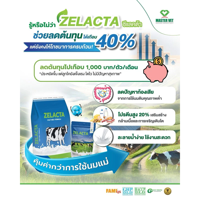 นมผงสำหรับลูกสัตว์ ZELACTA ขนาด 800กรัม thumbnail 10