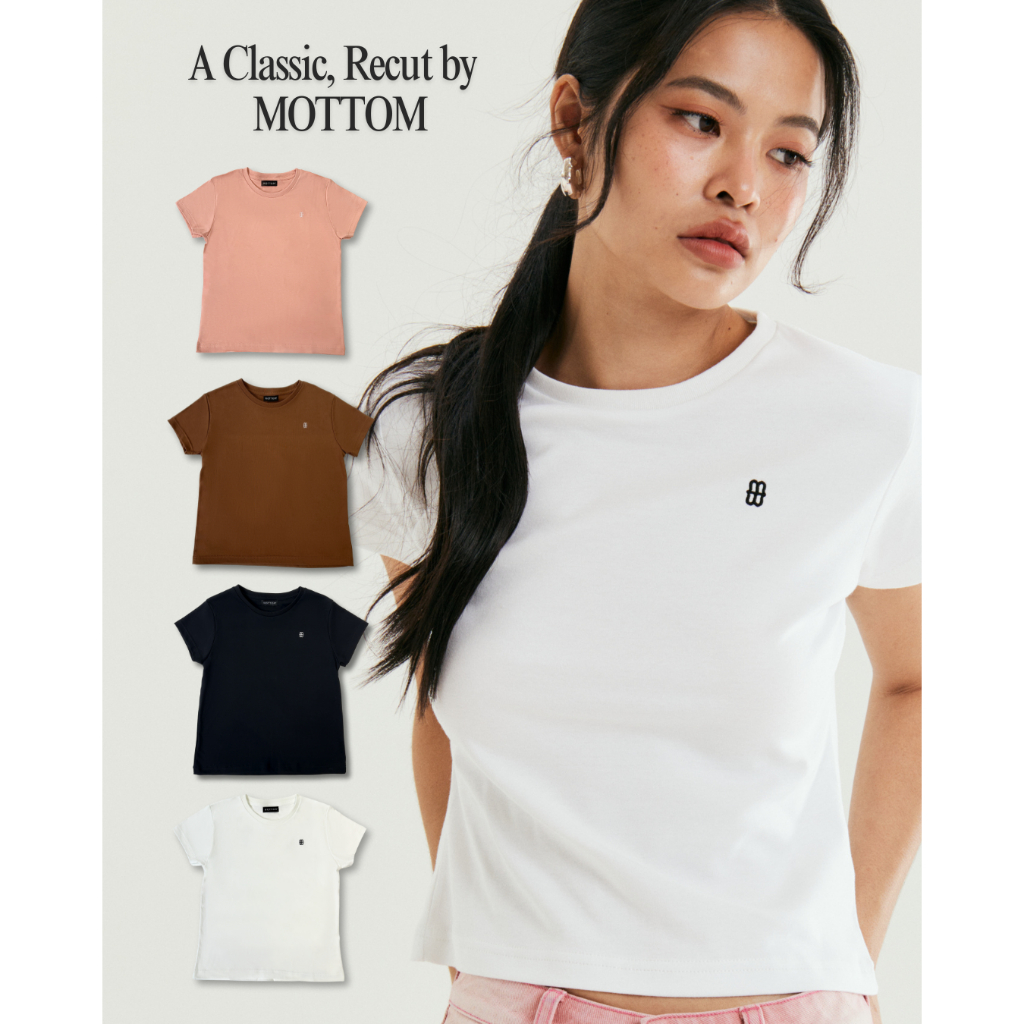 MOTTOM - MOTTOM Logo-Embroidered Cotton Baby Tee