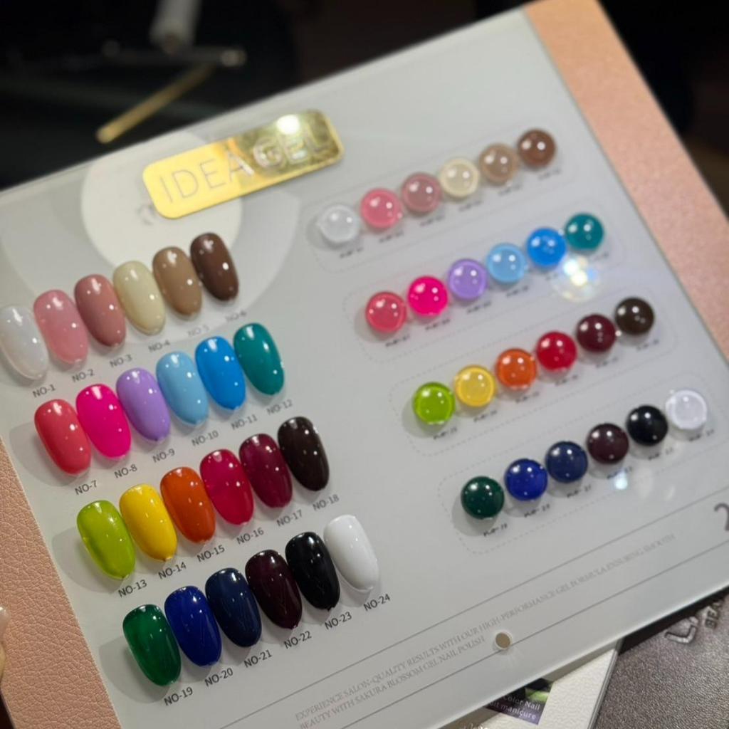 ยกเซตสีเจล Idea gel สีพื้นรวมโทน 24 สี มาใหม่ล่าสุด 24-19