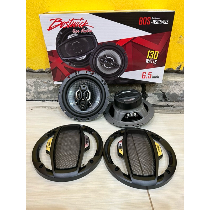 ราคาคู่ละ 909บาท ลำโพงแกนร่วม 6.5“ ยี่ห้อ Bostwick ลำโพงติดรถยนต์