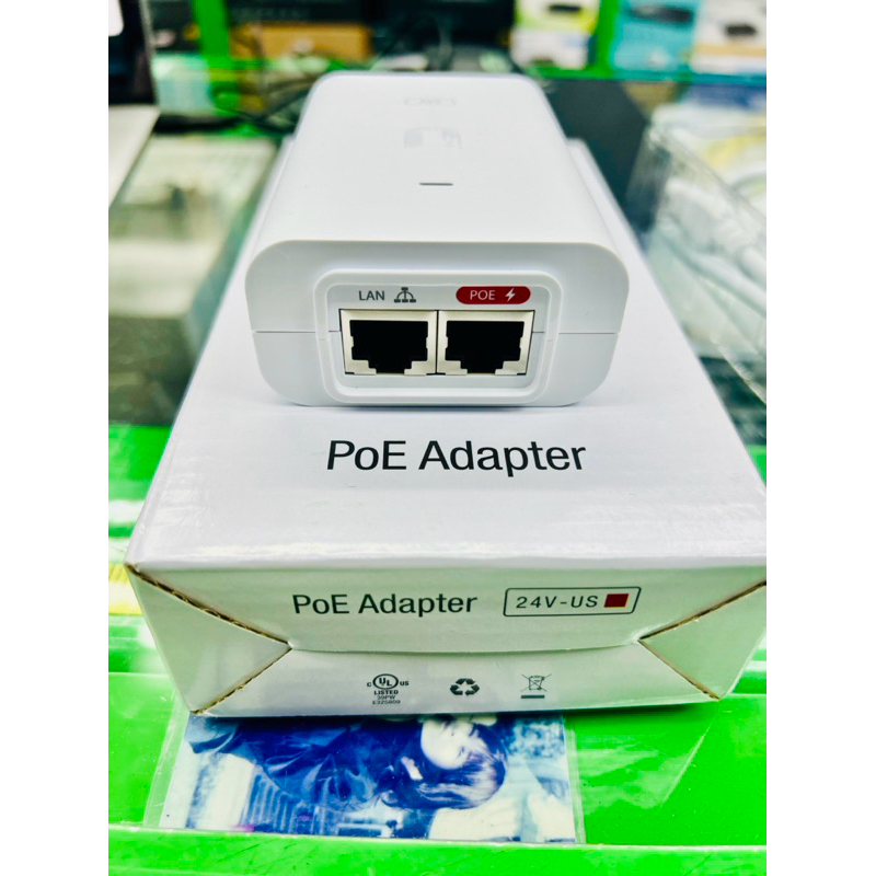 POE-24-24W-G-WH PoE Injector 24V. Ubiquiti
