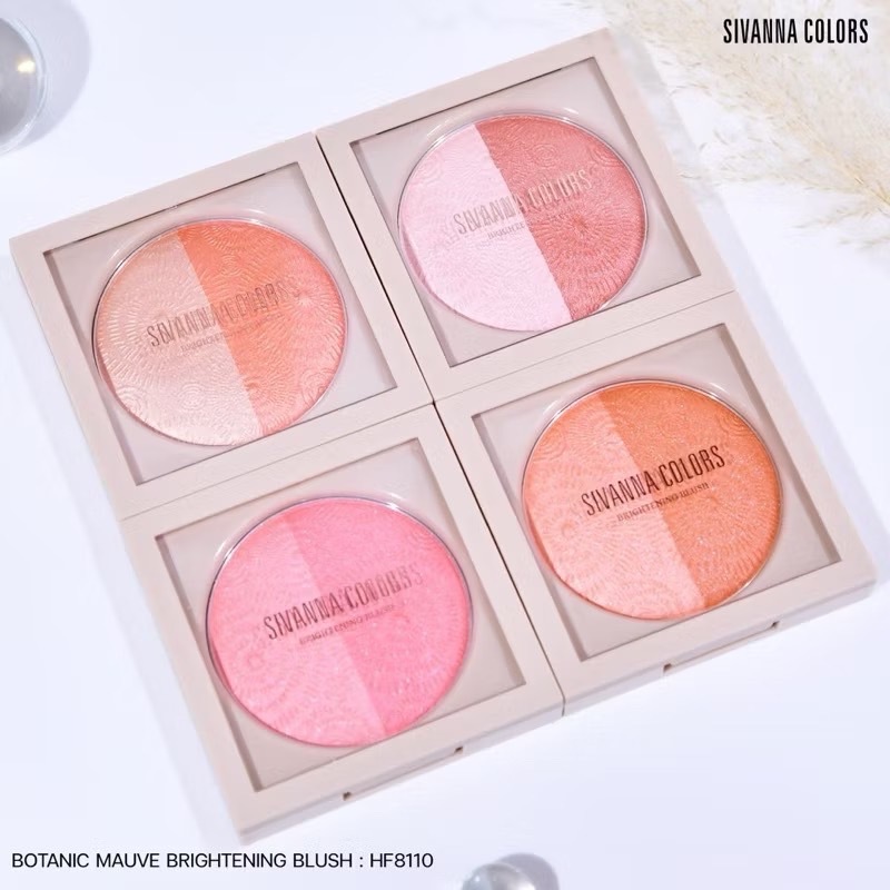 HF8110 Sivanna Botanic Mauve Brigtening Blush บลัช ปัดแก้ม 11กรัม(1pcs)