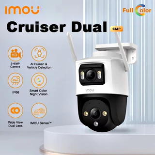 ⚡️กล้องวงจรปิด 2 เลนส์⚡️Dahua IMOU Cruiser Dual 6MP Smart WiFi Security Camera Outdoor