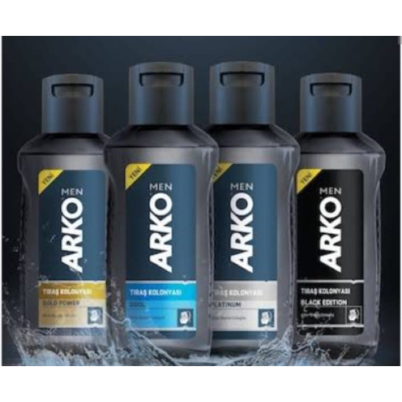 Arko Men Tıraş Sonrası Kolonya / Arko Men After Shave Cologne ขนาด 225 ml ผลิตภัณฑ์หลังการโกนหนวด