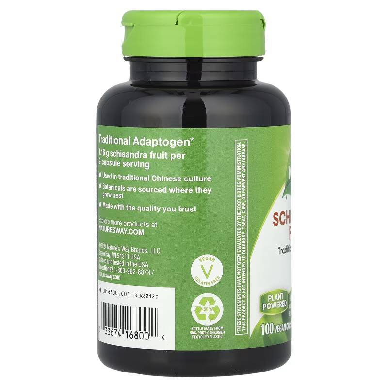 ชิแซนดร้า, Nature's Way, Schisandra Fruit, 580 mg, 100 Vegan Capsules - รูปที่ 2