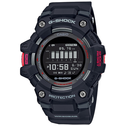 G-Shock นาฬิกาข้อมือผู้ชาย สายเรซิ่น สีดำ รุ่น GBD-100,GBD-100-1D