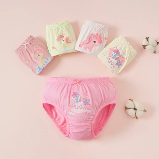 พร้อมสต็อก Minnie 5 ชิ้นกางเกงในสําหรับเด็กผู้หญิง 2-13 ปี เก่าผ้าฝ้ายการ์ตูน คุโรมิ ชุดชั้นในสําหรับเด็ก
