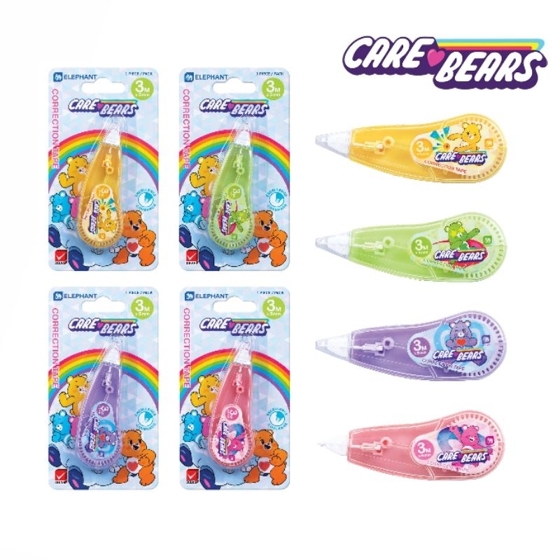 Elephant เทปลบคำผิด แคร์แบร์ 5มม.×3ม. Correction Tape "Care Bears" (ราคาต่อ 1 ชิ้น / คละลาย)