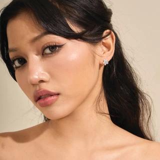 earika.earrings - jewel jasmine stud ต่างหูดอกไม้สีสัน ก้านเงินแท้ชุบทองคำขาว เหมาะสำหรับคนแพ้ง่าย