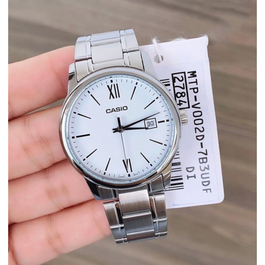casio ของแท้ประกันศูนย์ นาฬิกาคาสิโอ ผู้ชาย รุ่น MTP-V002D MTP-V002L / SMILEYTIME ขายแต่ของแท้ ประกันศูนย์cmg/c-thong