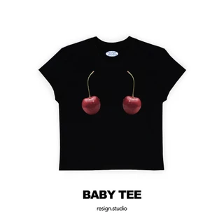 reaign studio - babytee ลาย Cherry Bar
