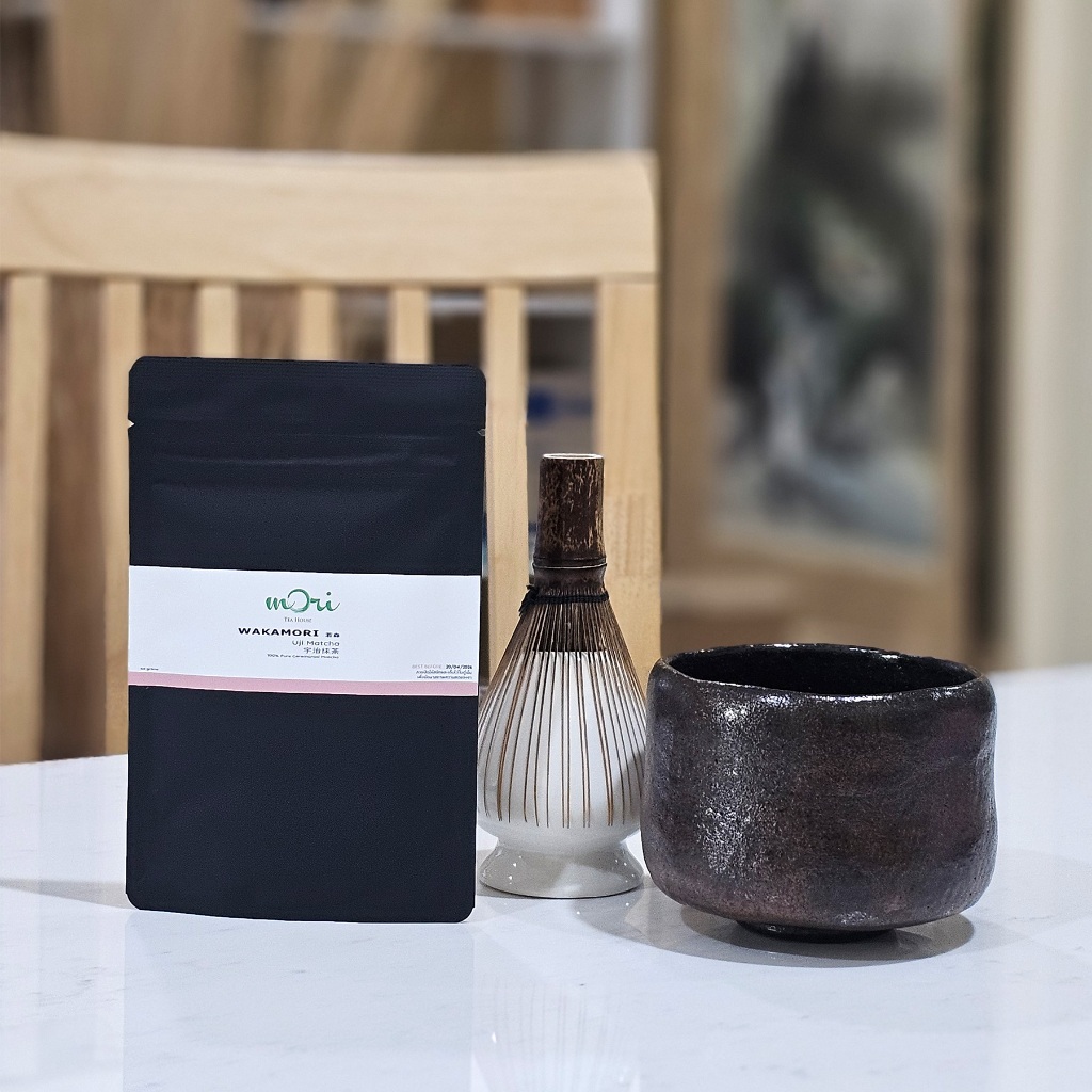 WAKAMORI (若森) มัทฉะเกรดพิธีการ จาก Uji Matcha แบบซองขนาด 30g. | Ceremonial Matcha | Mori Tea House