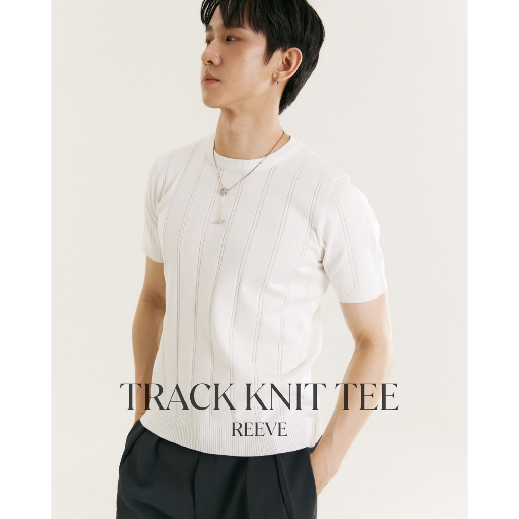 [8501] REEVE TRACK KNIT TEE – เสื้อคอกลม ผ้าknit เนื้อนุ่ม