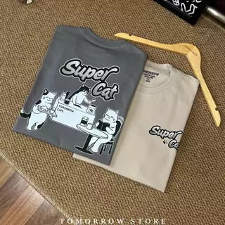 TOMORROW- เสื้อOVERSIZE/C20 รุ่น SUPER CAT