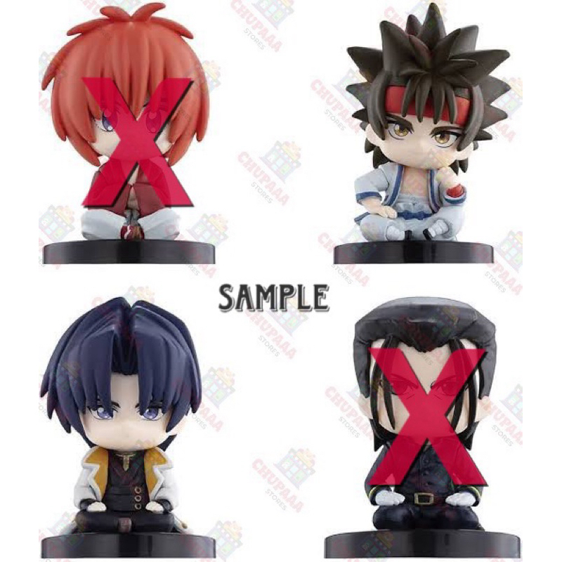 Rurouni Kenshin Sagara Sanosuke + Shinomori Aoshi | ซามูไรพเนจร ฟิกเกอร์ แบรนด์ Bandai
