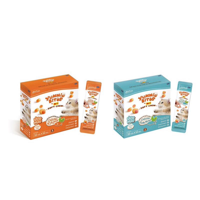 ยัมมี่ ไบทส์ บาย มีโอ ซอฟต์ ชูว์ ขนมแมว (กล่อง12ซอง)