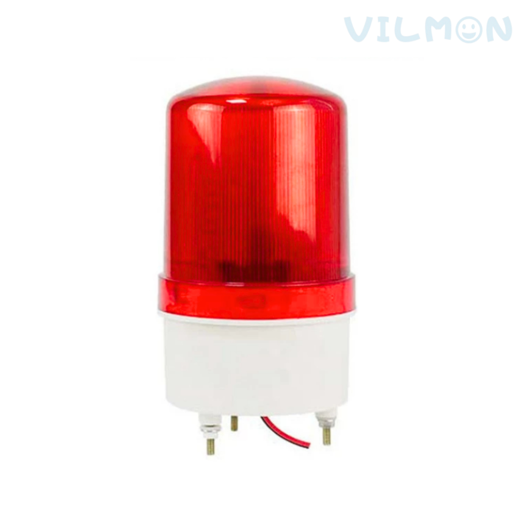 ไฟหมุนแอลอีดี ไฟไซเรนกระพริบ LED  รุ่น SLAS-1101 แรงดันไฟฟ้า 12v 24v 220v แดง ไฟไซเรน ไฟฉุกเฉิน