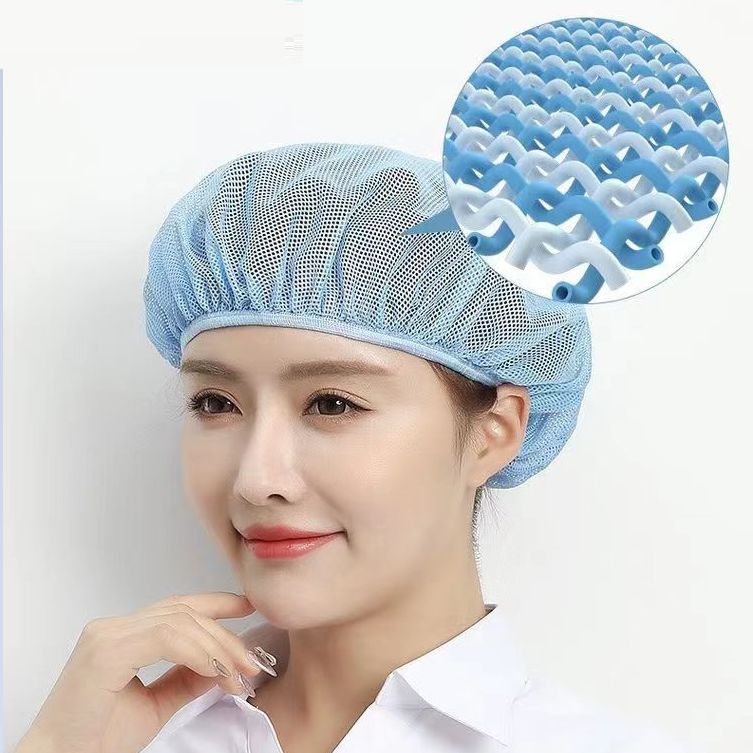 หมวกคลุมผมตาข่าย ซักได้ สำหรับทำอาหาร ร้านอาหาร โรงงาน ทำงานห้องปฏิบัติการ - รูปที่ 5