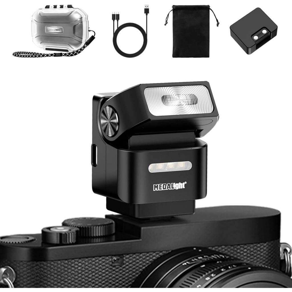 Medalight F2 Mini Wireless Flash Light Speedlite Ricoh GR3 Fuji Canon Sony Leica ประกันศูนย์ 1 ปี Fl