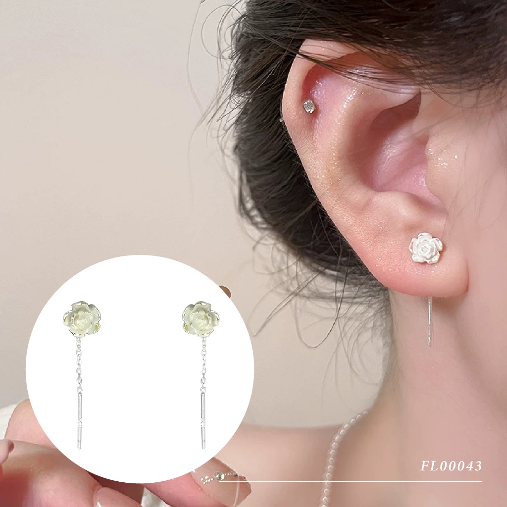 ส่งฟรี!! Sweetssparkles ต่างหู สไตล์เกาหลี ก้านเงิน𝑆𝑖𝑙𝑣𝑒𝑟 92.5% Earring Fashion FL00043