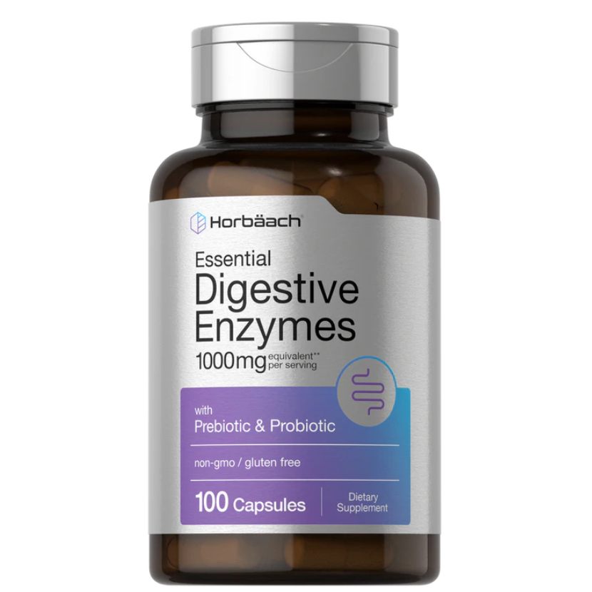 Horbaach Essential Digestive Enzymes | 100 Capsules