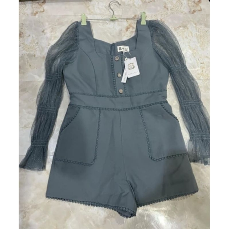 จั้มสั้น อกมีฟองน้ำ ไซส์ XLงานป้าย Valley girl