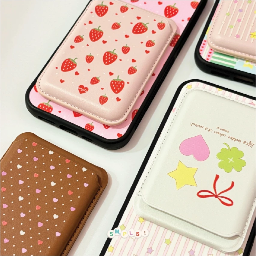*เติมของแล้ว มีลายใหม่✨* Magnetic Wallet Stand ซองแปะหลังเคสแม่เหล็กใส่บัตร/ตั้งได้ thumbnail 7