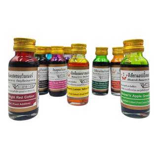 สีผสมอาหาร สีเขียวขี้ม้า สีเหลืองมะนาว สีเขียวแอปเปิ้ล สีเขี…