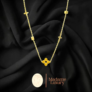 Madame Luxury สร้อยคอ ดอกไม้ล้อมคอ เเฟชั่นสาวๆเกาหลี รหัสสินค้า N65