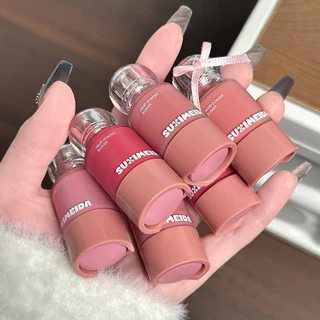 O-09🌟Liquid Powder Blusher บลัชออนน้ำสูตรบางเบา เนื้อเนียนให้ลุคผิวฉ่ำวาวเป็นธรรมชาติ