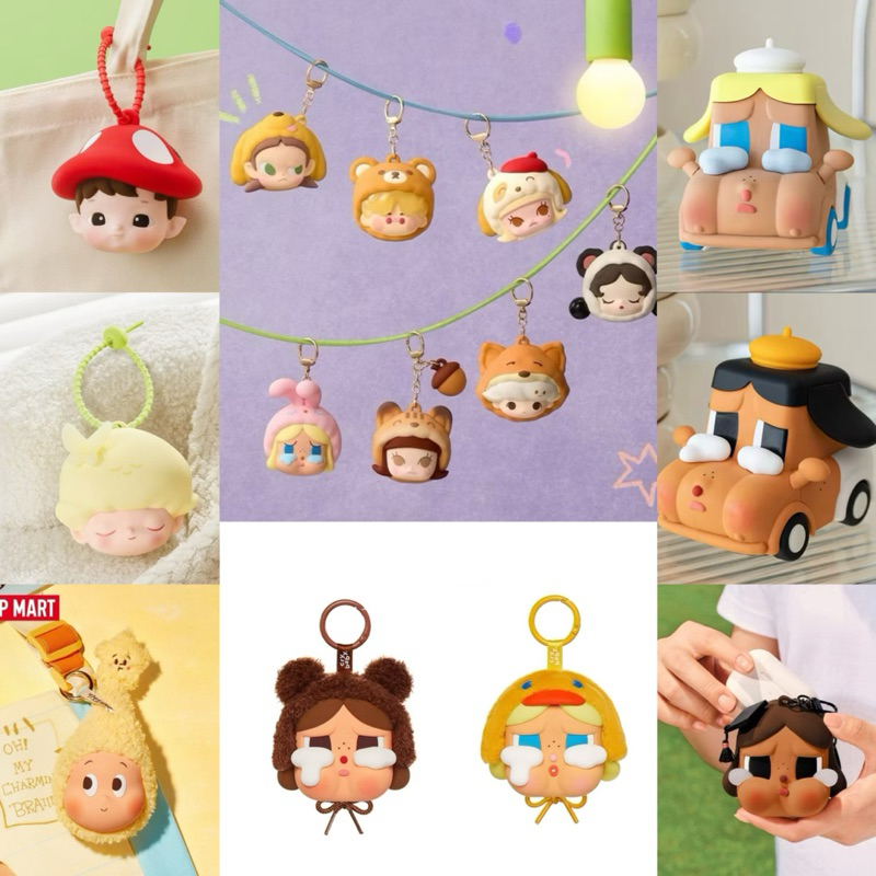 POPMART - กระเป๋าใส่หูฟัง Crybaby / SkullPanda / Molly / twinkle / DIMOO / Hacipupu / Zsiga  / PinoJ