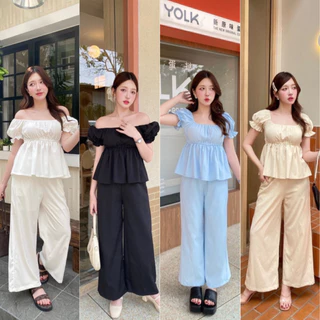 LILY เซ็ต 2 ชิ้น[เสื้อ+กก./กป.] ชุดน่ารักๆ สวยตรงปก ผ้าเนื้อดีใส่สบาย แพทเทิ่ลน่ารักๆ ชุดเซ็ต