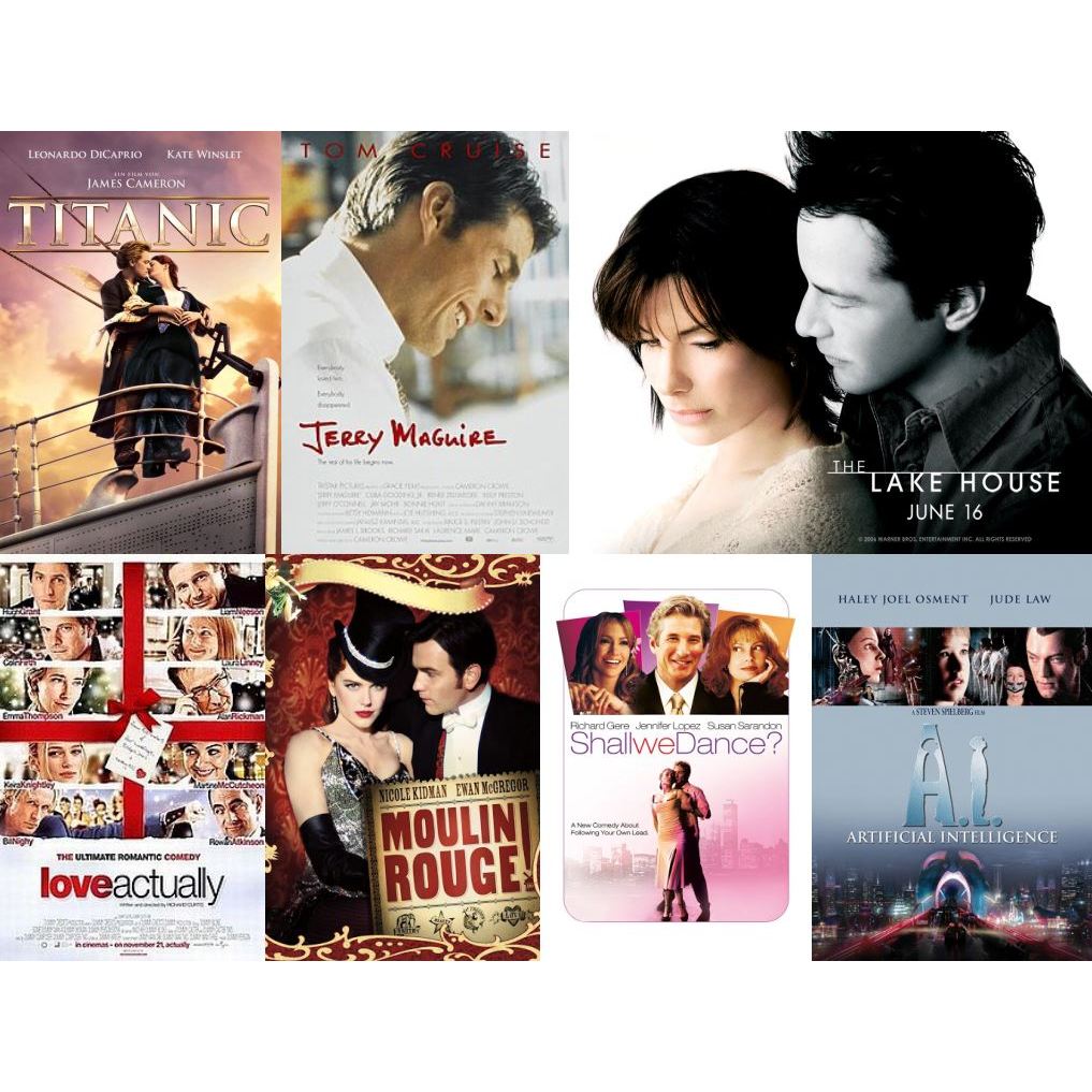 Flash Drive 64 Gb Romantic Films Vol.1 Titanic_Jerry Mcguire_The Lake House Full HD 1080p และ 4K
