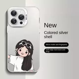 For iPhone 17 Pro Max16,15,14,13,12,11 Pro Max การออกแบบ IMD, ปกแข็งกันกระแทก แฟชั่น สร้างสรรค์ รูปแบบคู่รัก IP17PRO