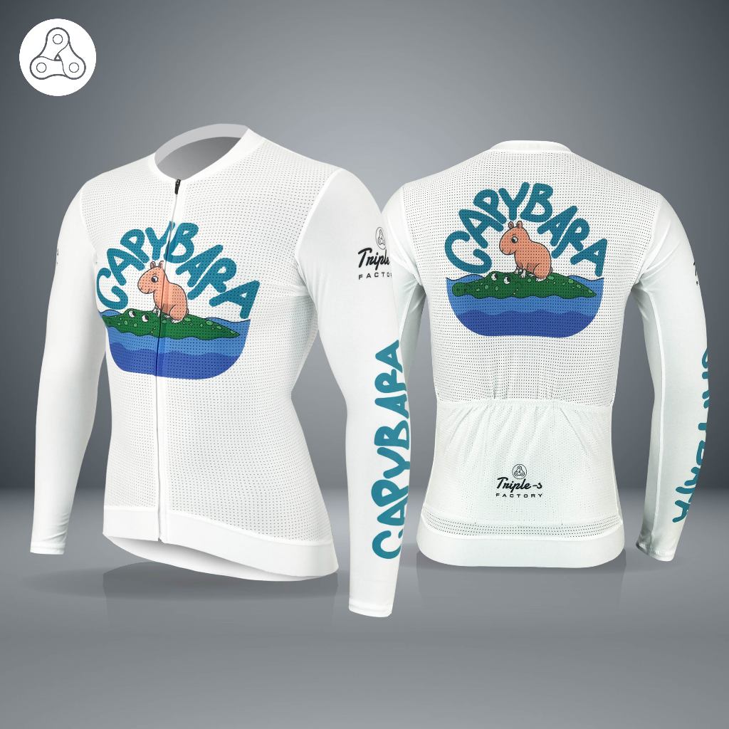 TRIPLE-S CAPYBARA  เสื้อปั่นจักรยาน ชุดปั่นจักรยาน แขนยาว