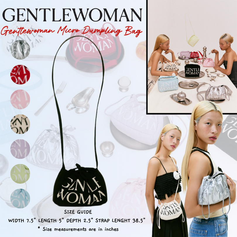🚚พร้อมส่ง💥แท้💯🔖Gentlewoman Micro Dumpling Bag กระเป๋าเกี๊ยวมินิ gentle women💥ใช้โค้ตลดเพิ่ม 30% เริ่มต้น 990฿ เท่านั้น😍