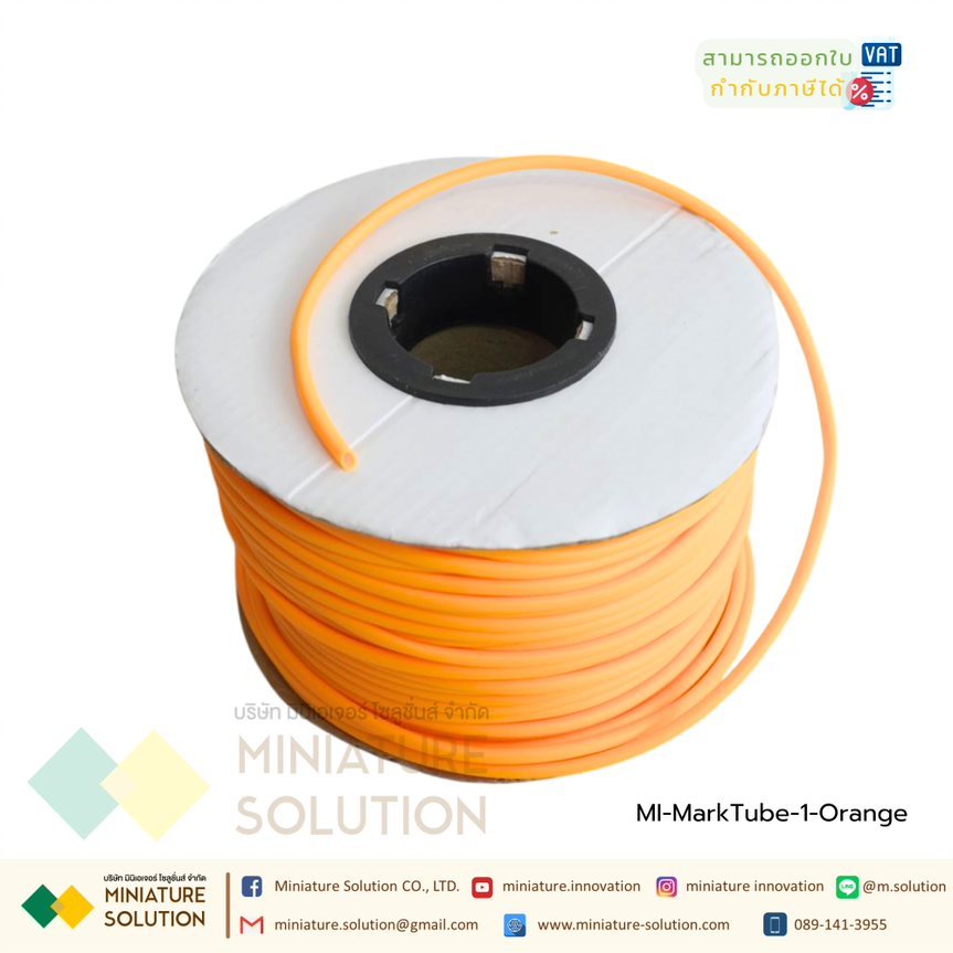 ปลอกสายไฟ PVC Marking Tube เบอร์ 1/1.5/2.5/4/6/8 Dimeter 2.8/3.2/3.6/4.2/5.2/6.2 mm (30/40/45/55/60/80m/Roll)