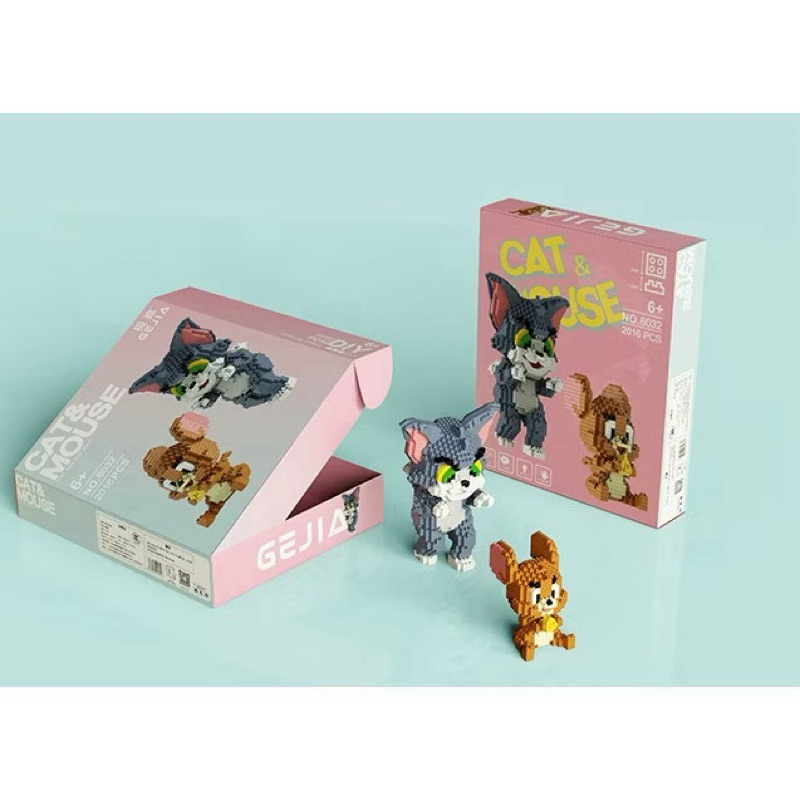 ของเล่นตัวต่ นาโน Size Jumbo Tom & Jerry จำนวน2016pcs No.6023 พร้อมส่ง