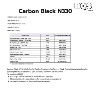 Carbon Black N330 | ผงดำคาร์บอนแบล็ค สีดำเข้ม สำหรับยาง พลาสติก สีหมึก สีทาไม้ 100g